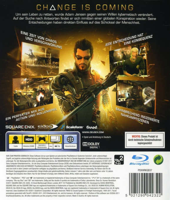 Deus Ex - Human Revolution — box-2D-back (DE)