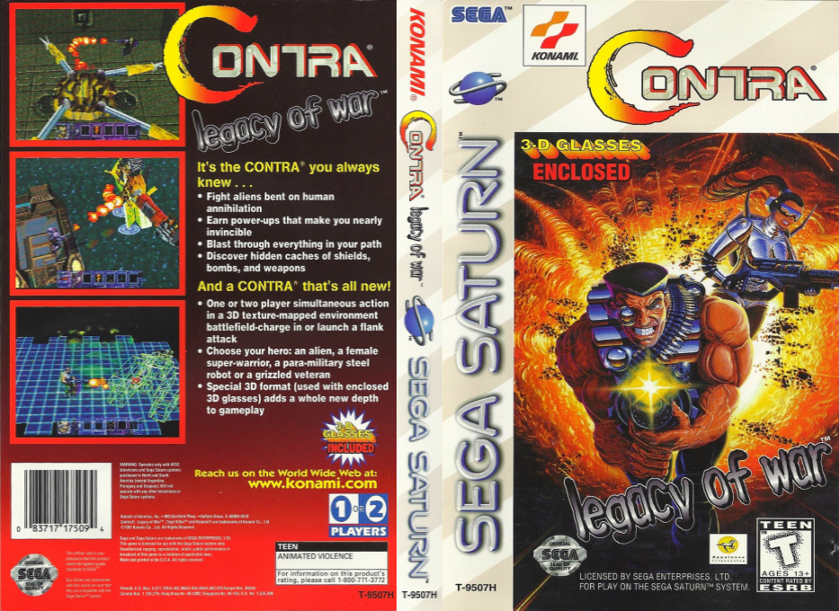 Contra - Legacy of War — box-texture (US)