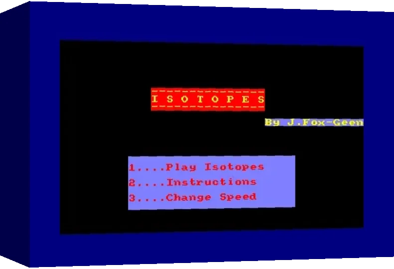 Isotopes — box-3D (WOR)