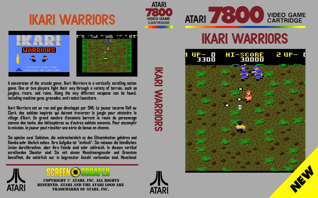 Ikari Warriors — box-texture (SS)