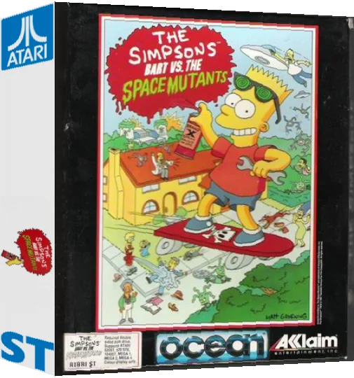 Simpsons, The - Bart Vs. The Space Mutants — box-3D (EU)
