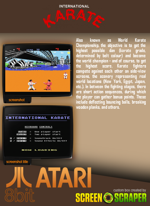 International Karate — box-2D-back (SS)