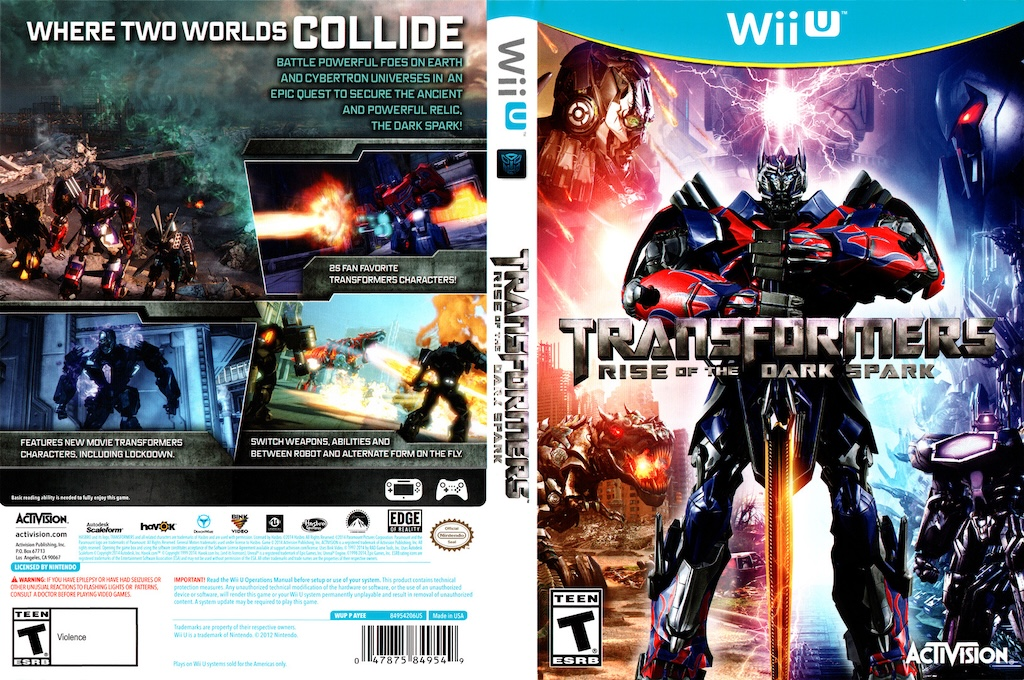 Transformers - Rise of the Dark Spark — box-texture (US)