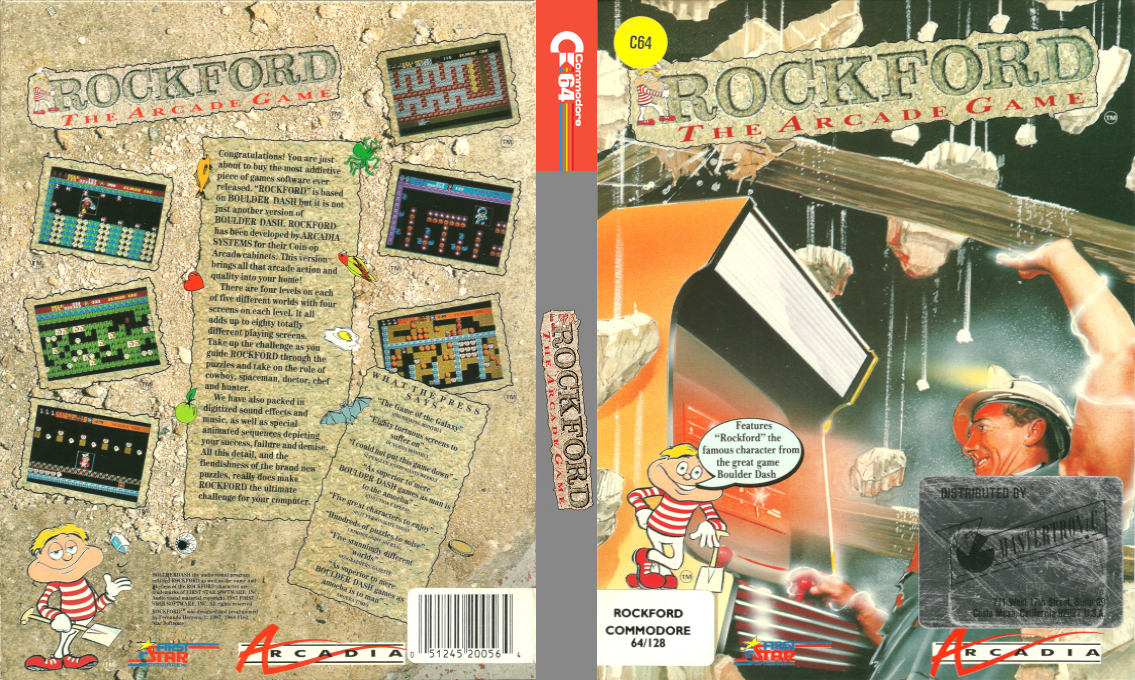 Rockford - The Arcade Game — box-texture (US)