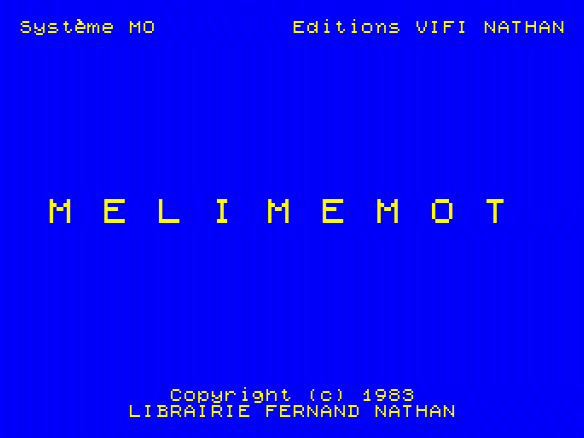Mélimémot — sstitle (WOR)
