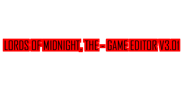 Lords Of Midnight, The - Game Editor v3.01 — wheel-hd (SS)