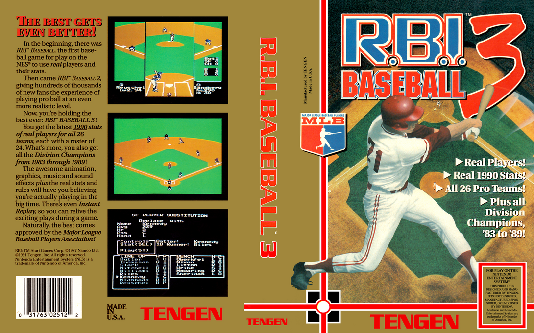 R.b.i. Baseball 3 — box-texture (US)