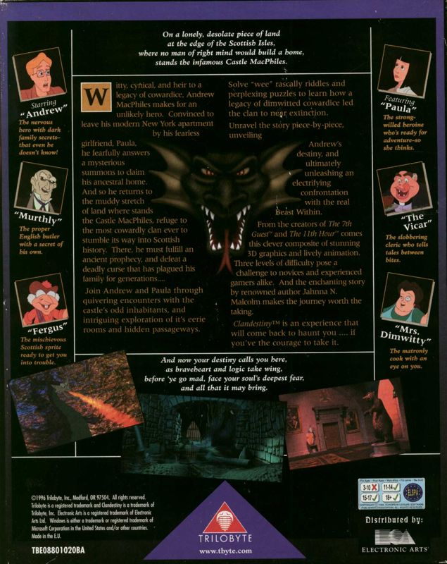 Clandestiny — box-2D-back (EU)