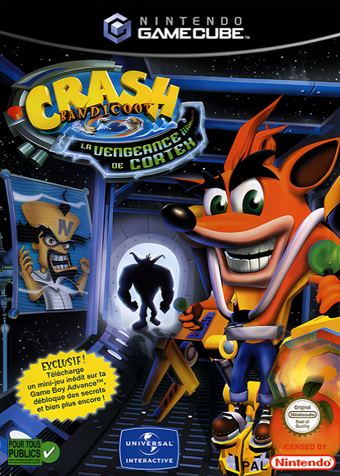 Crash Bandicoot - The Wrath of Cortex — box-2D (FR)