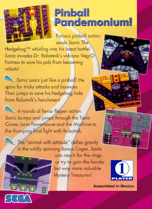 Sonic Spinball — box-2D-back (US)