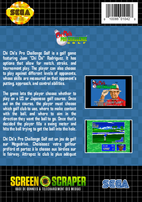 Chi Chi's Pro Challenge Golf — box-2D-back (SS)