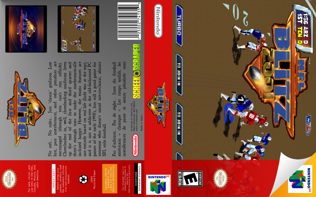 NFL Blitz 2001 — box-texture (SS)
