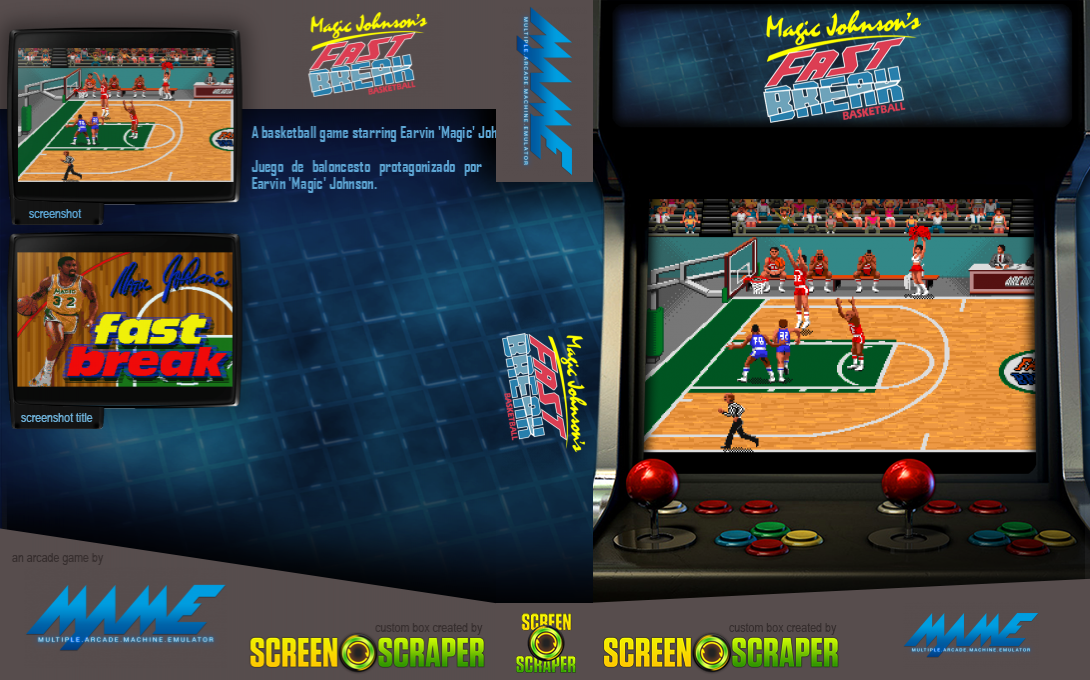 Magic Johnson's Fast Break — box-texture (SS)