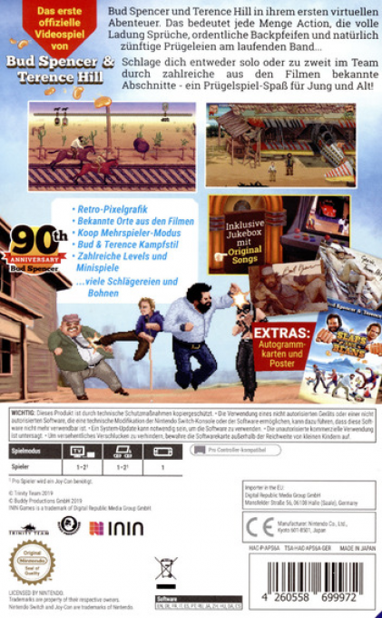 Bud Spencer & Terence Hill - Slaps and Beans — box-2D-back (DE)