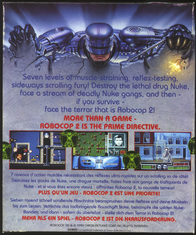Robocop 2 — box-2D-back (EU)
