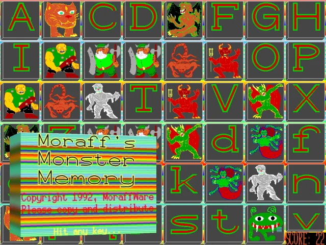 Moraff's Monster Memory — mixrbv2 (WOR)