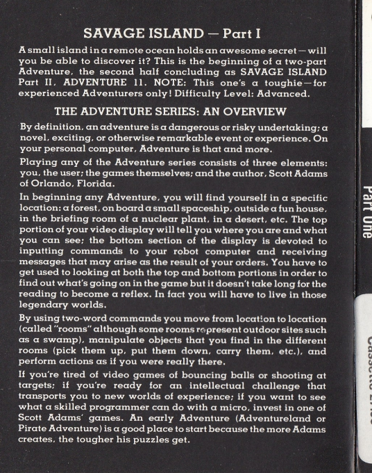 Savage Island Part 1 — box-2D-back (WOR)