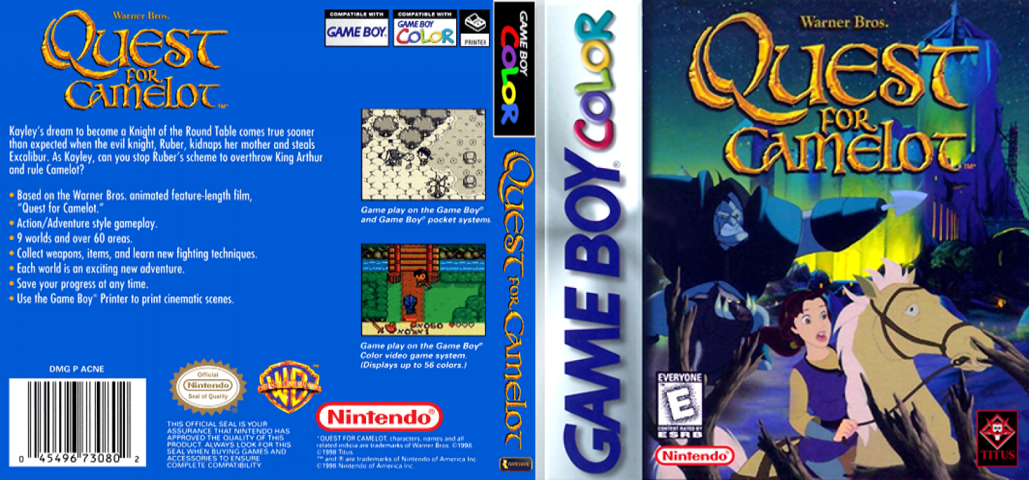 Quest for Camelot — box-texture (US)