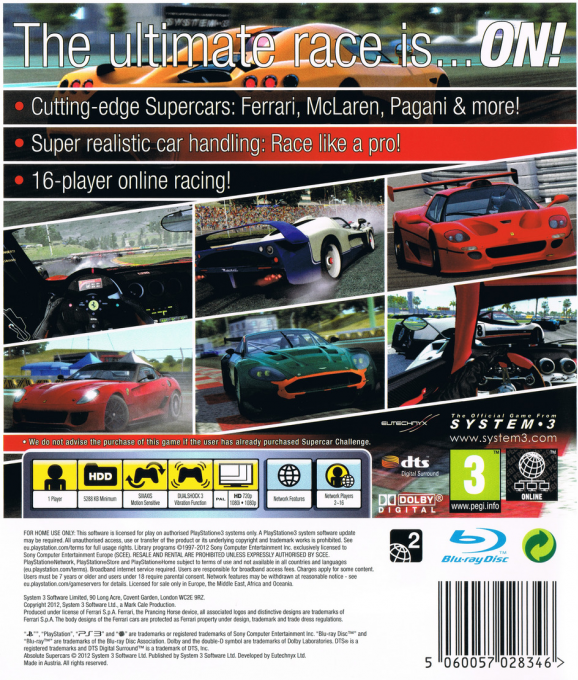 Absolute Supercars — box-2D-back (EU)