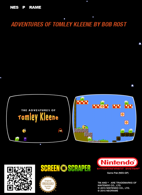 Adventures Of Tomley Kleene By Bob Rost — box-2D-back (SS)
