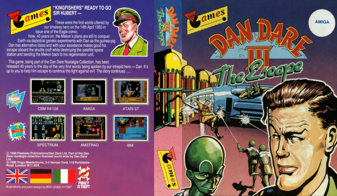 Dan Dare III - The Escape — box-texture (EU)