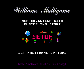 Williams Multigame — sstitle (WOR)