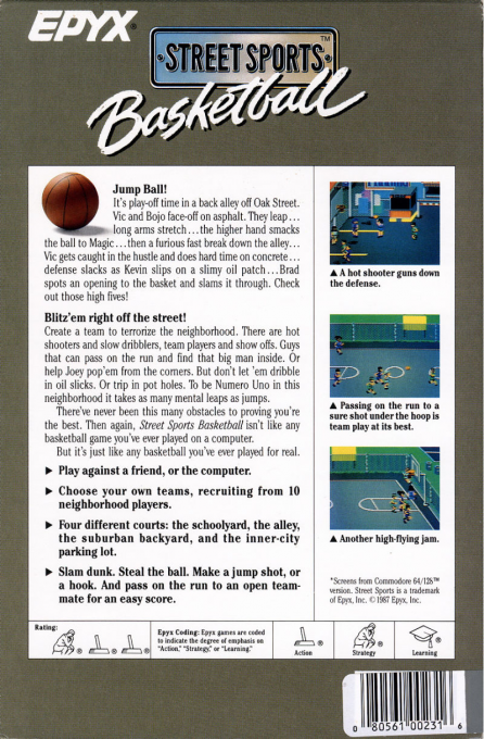 Street Sports Basketball — box-2D-back (US)