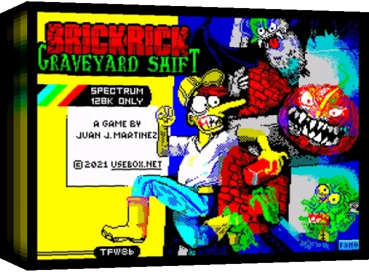 Brick Rick Graveyard Shift v1.03 — box-3D (WOR)
