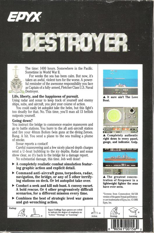 Destroyer — box-2D-back (US)