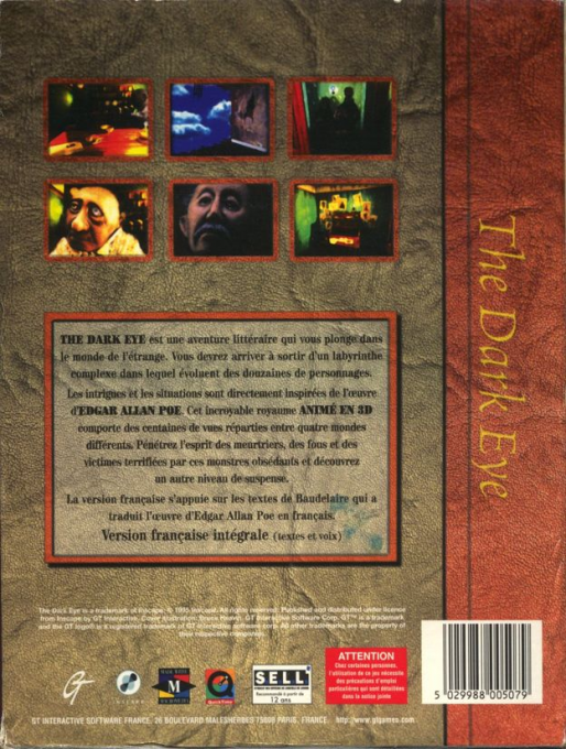 The Dark Eye — box-2D-back (FR)