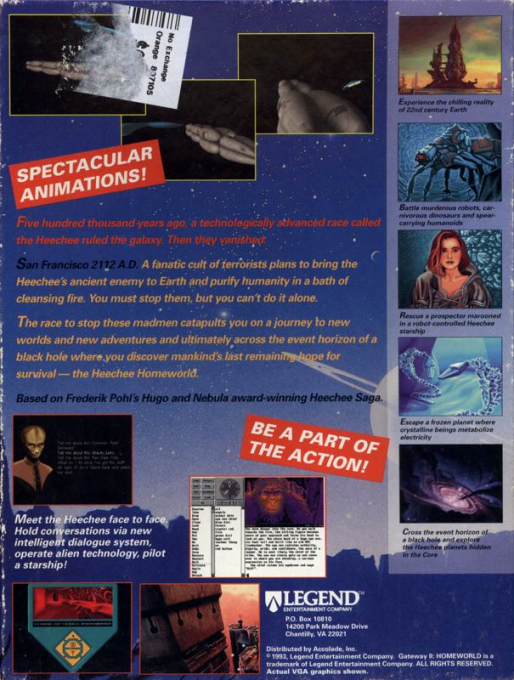 Gateway 2 - Homeworld — box-2D-back (US)