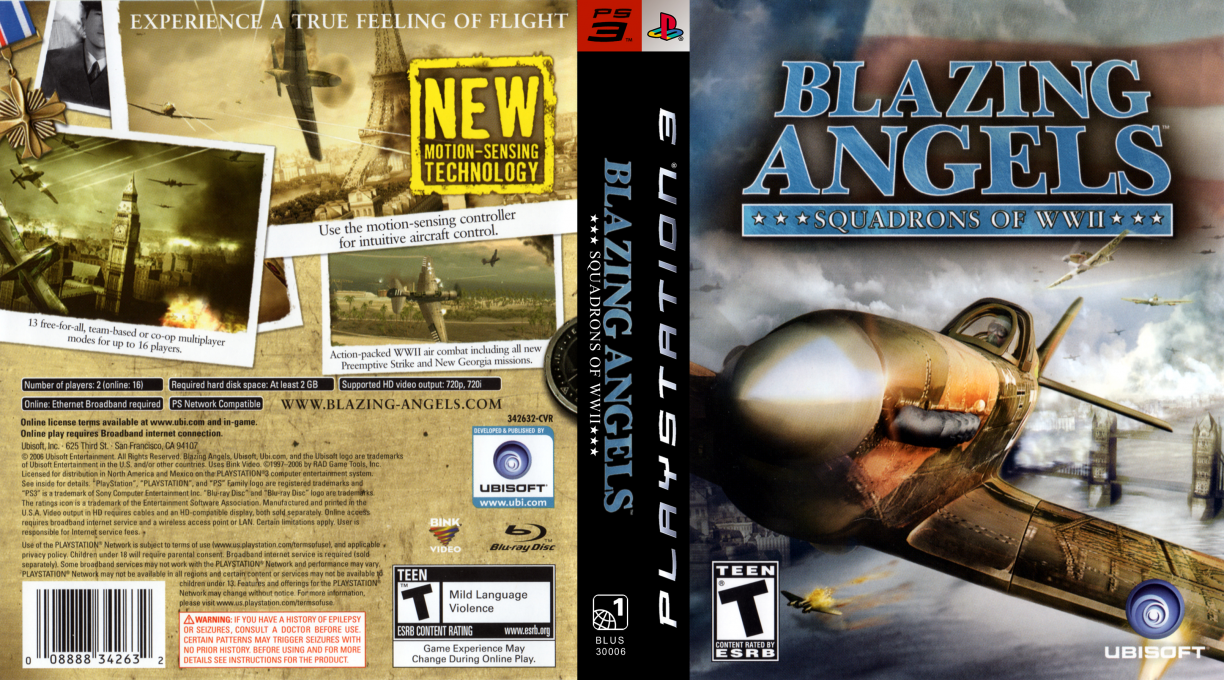 Blazing Angels - Squadrons of WWII — box-texture (US)
