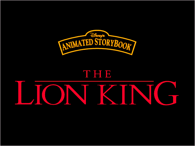 Disney's Animated Storybook: The Lion King — sstitle (WOR)