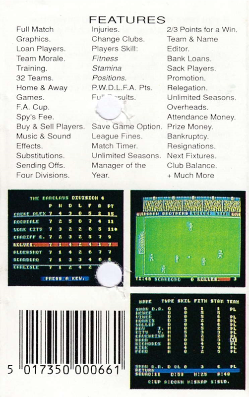 Soccer Star — box-2D-back (EU)
