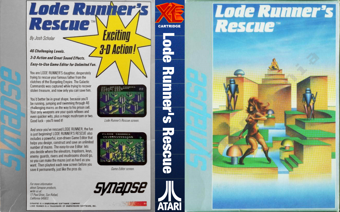 Lode Runner's Rescue — box-texture (US)