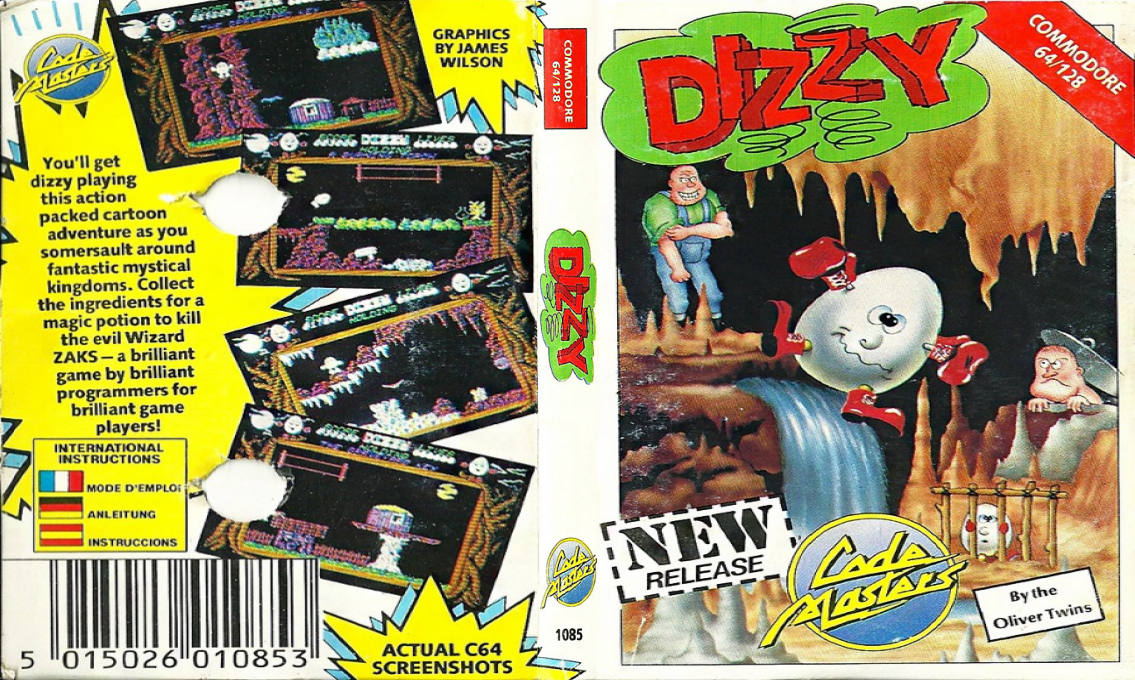 Dizzy - The Ultimate Cartoon Adventure — box-texture (EU)