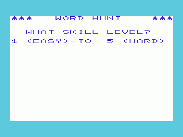 Word Hunt — sstitle (WOR)