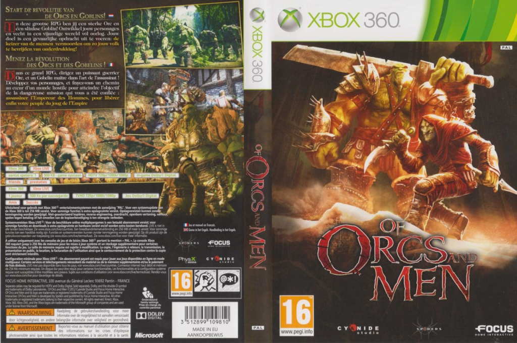 Of Orcs and Men — box-texture (EU)