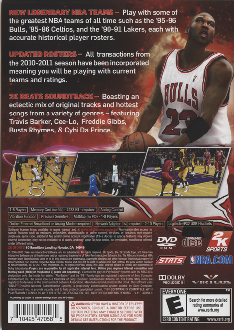 NBA 2K12 — box-2D-back (US)