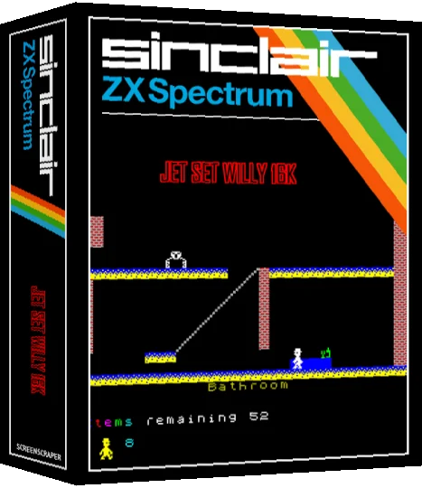 Jet Set Willy 16K — box-3D (SS)