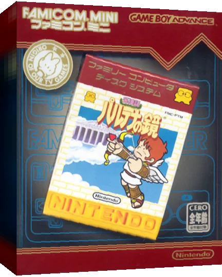 Famicom Mini 24 - Hikari Shinwa - Palthena no Kagami — box-3D (JP)