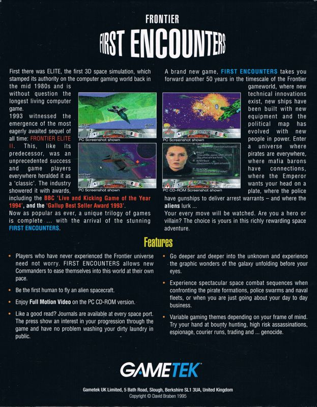 Frontier - First Encounters — box-2D-back (EU)