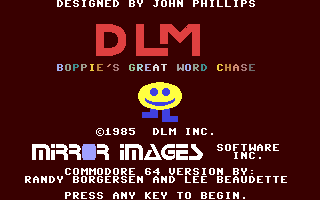 Boppie's Great Word Chase — sstitle (WOR)