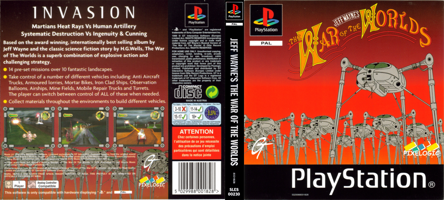 Jeff Wayne's The War Of The Worlds — box-texture (EU)
