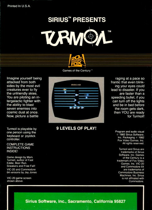 Turmoil — box-2D-back (US)