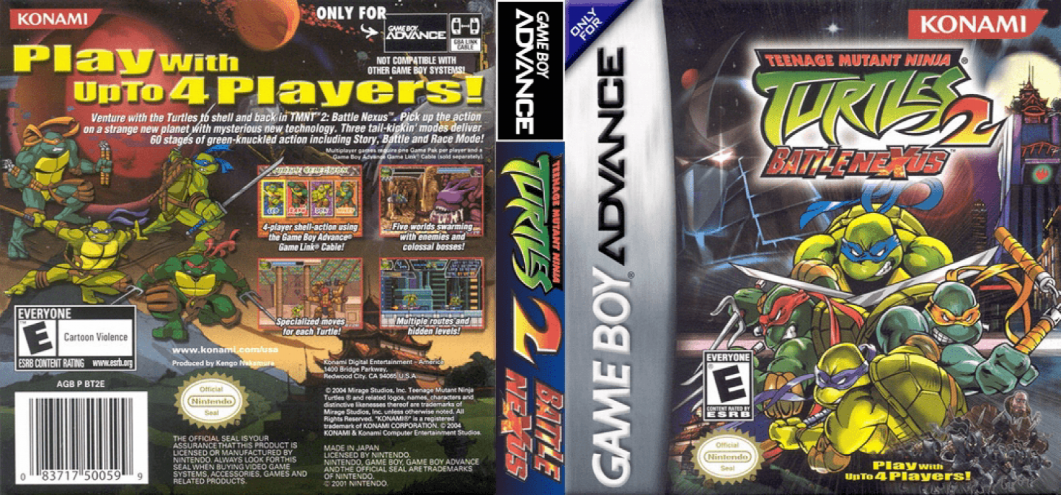 Teenage Mutant Ninja Turtles 2 - Battle Nexus — box-texture (US)
