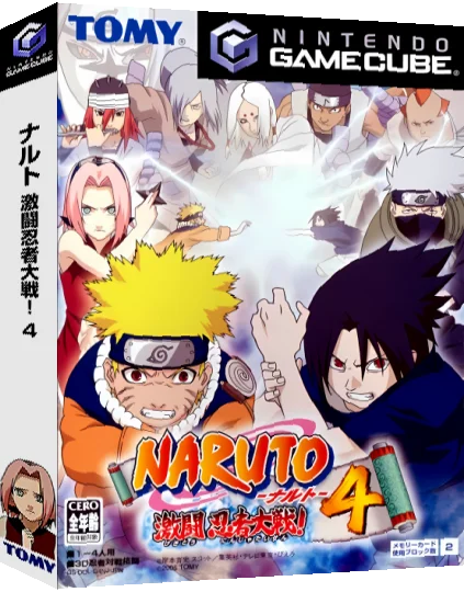 Naruto - Gekitou Ninja Taisen! 4 — box-3D (JP)