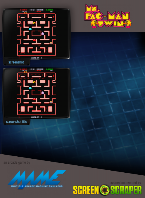 Ms Pac Man Twin — box-2D-back (SS)