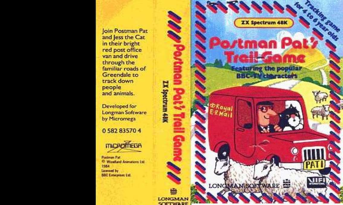 Postman Pat's Trail Game — box-texture (WOR)
