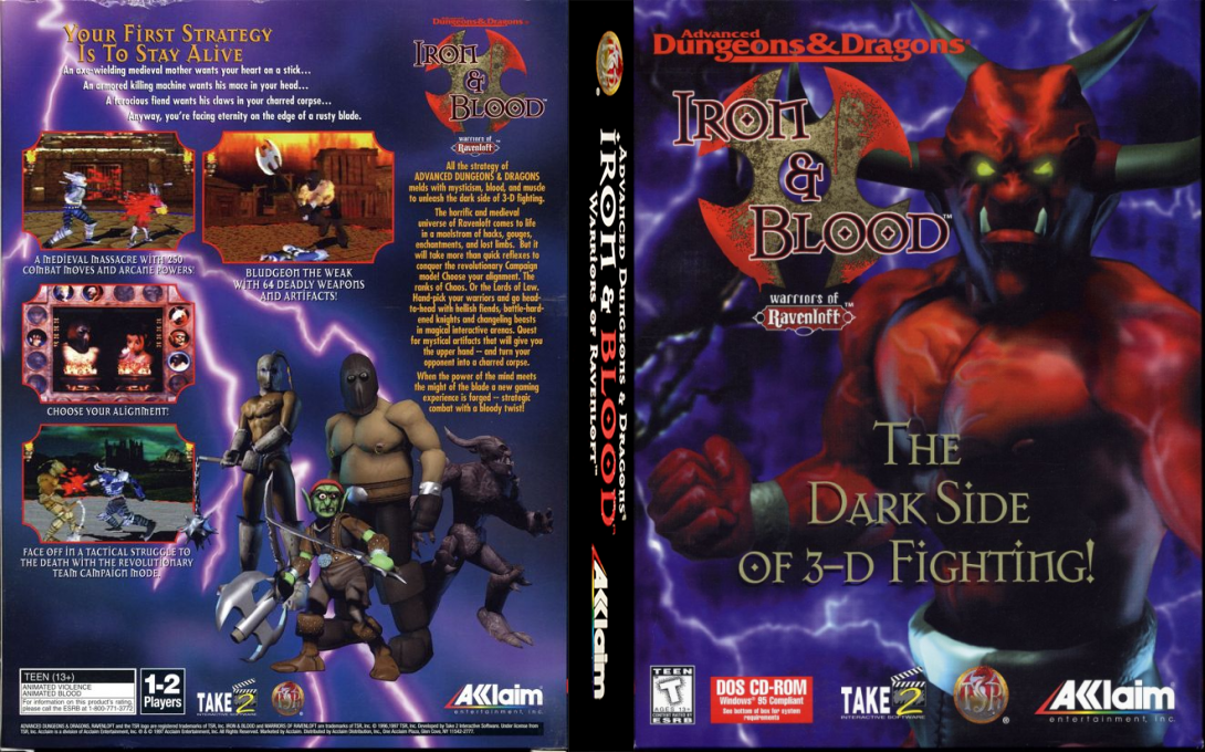 Iron And Blood - Warriors Of Ravenloft — box-texture (US)